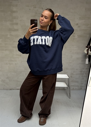 Iris heavy crewneck sweat Navy Blazer ROTATE